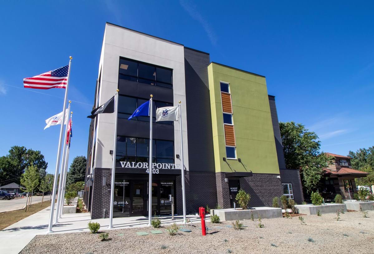 Valor Pointe veterans housing building
