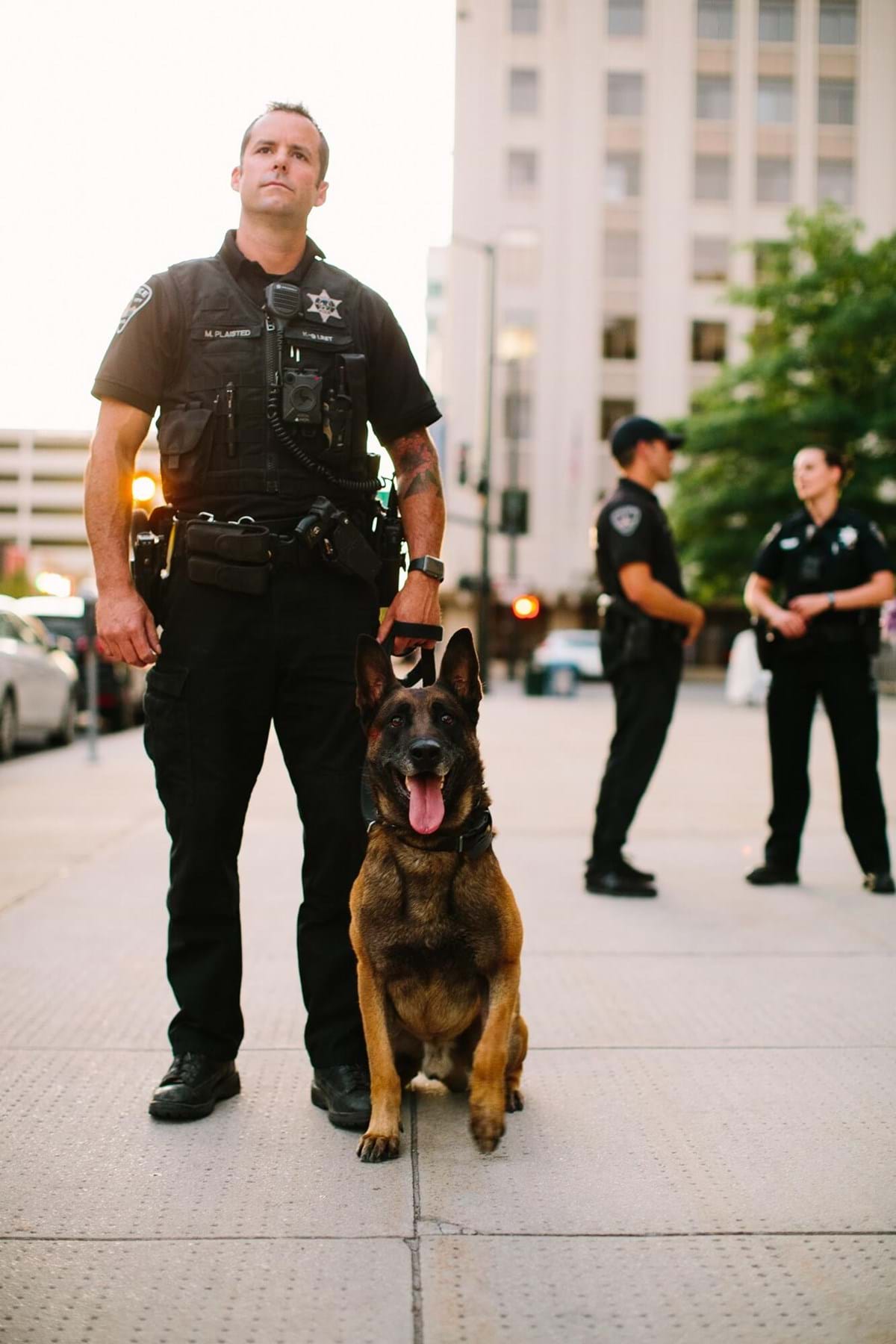Officer with K9 unit