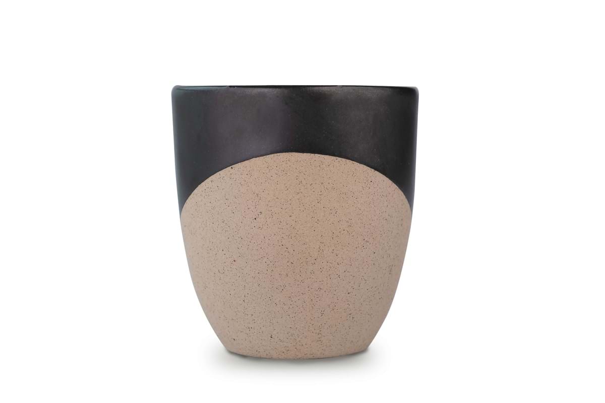 brown ceramic cup