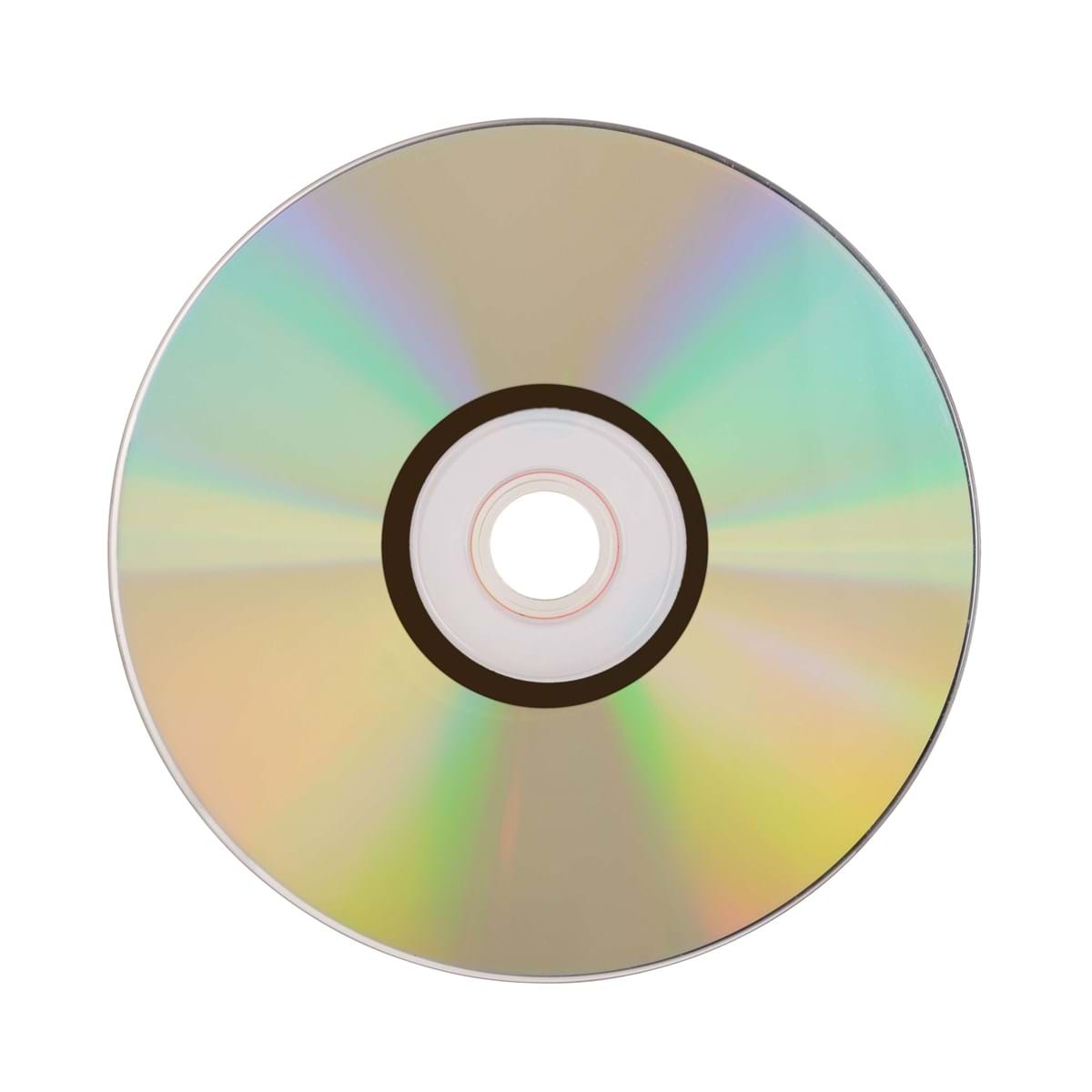 compact disc with white background
