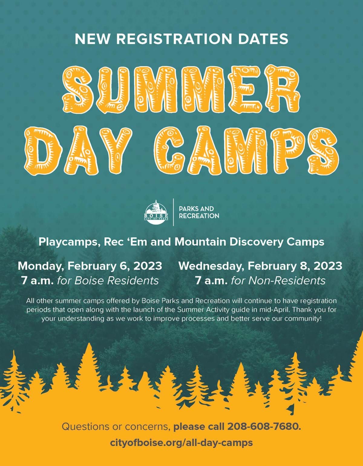 summer day camp flyer