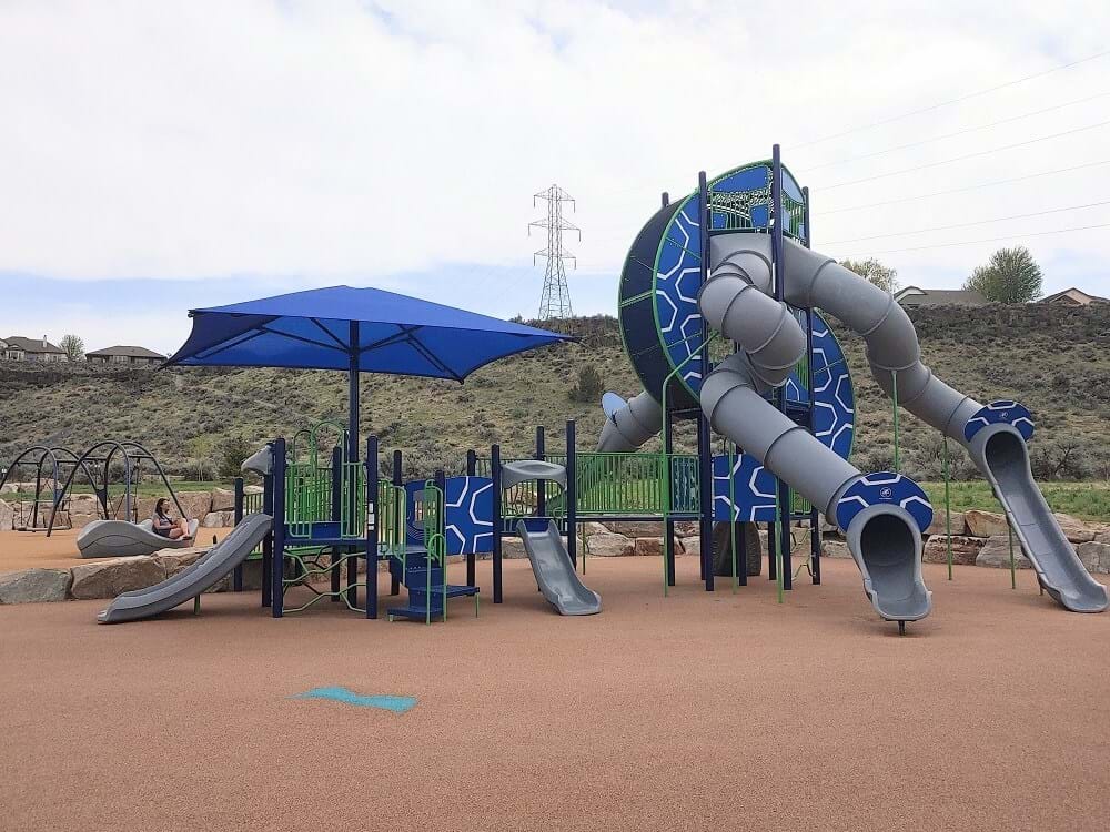 Playground equipment at Bowler Park