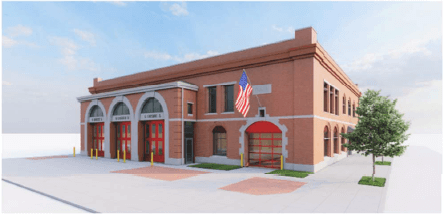 Fire Station 5 Building Rendering