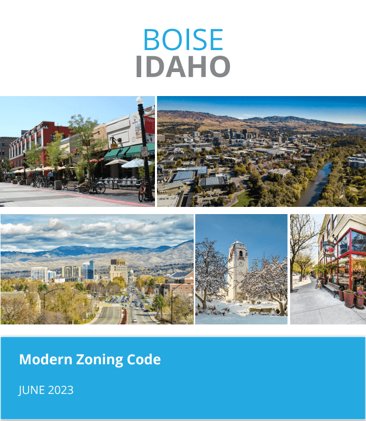 Cover of adopted zoning code.