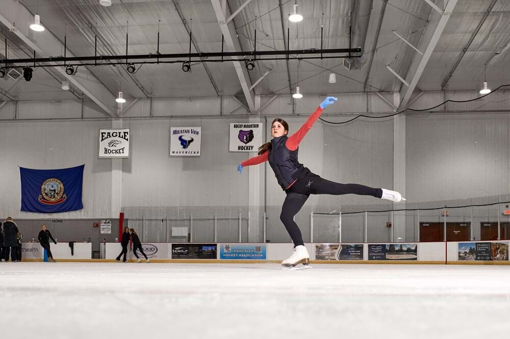 girl ice skating
