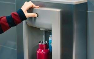 Water fountain refill station