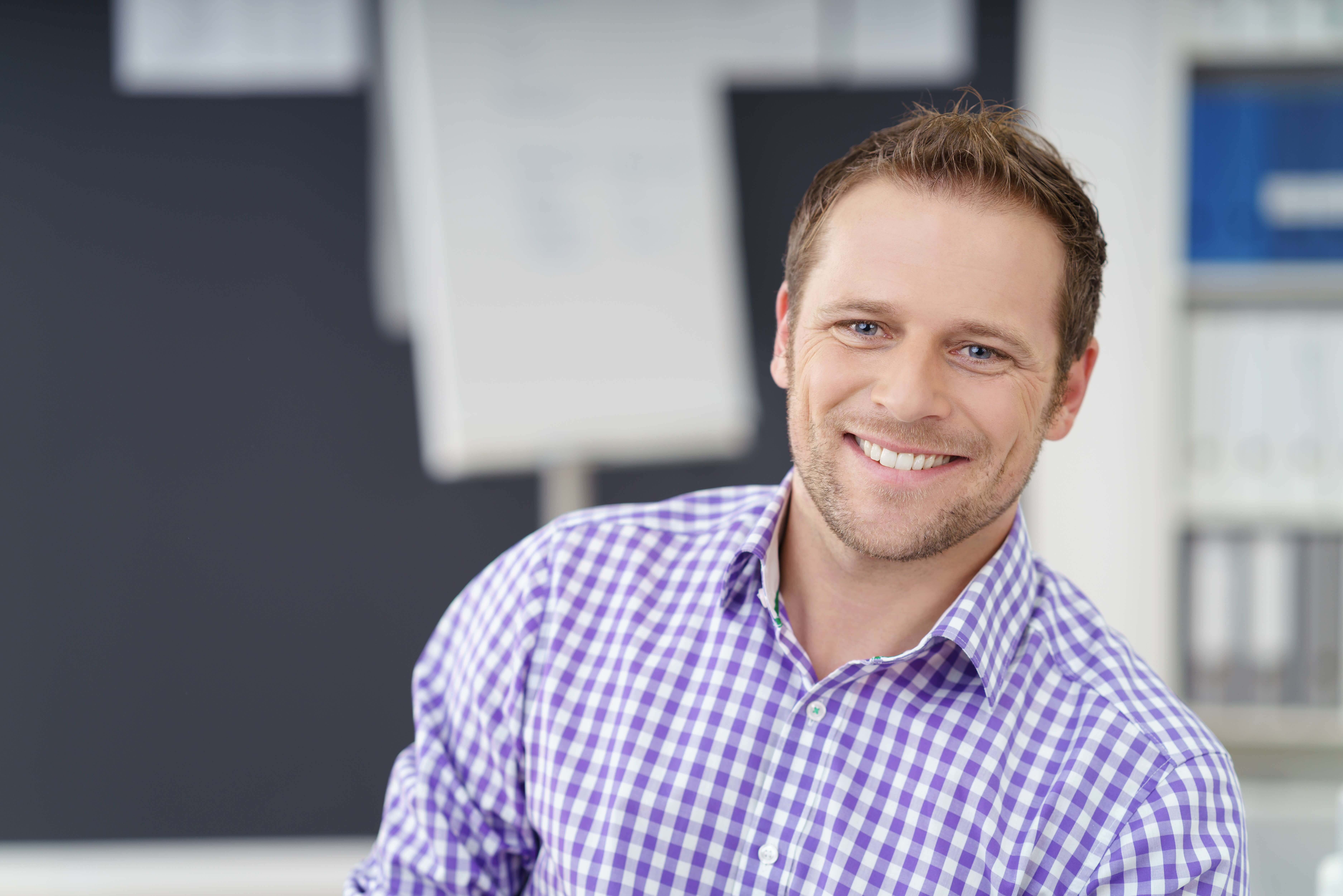 Man smiling at the camera