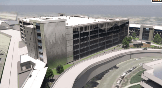 Artist rendering of Airport ConRAC Facility