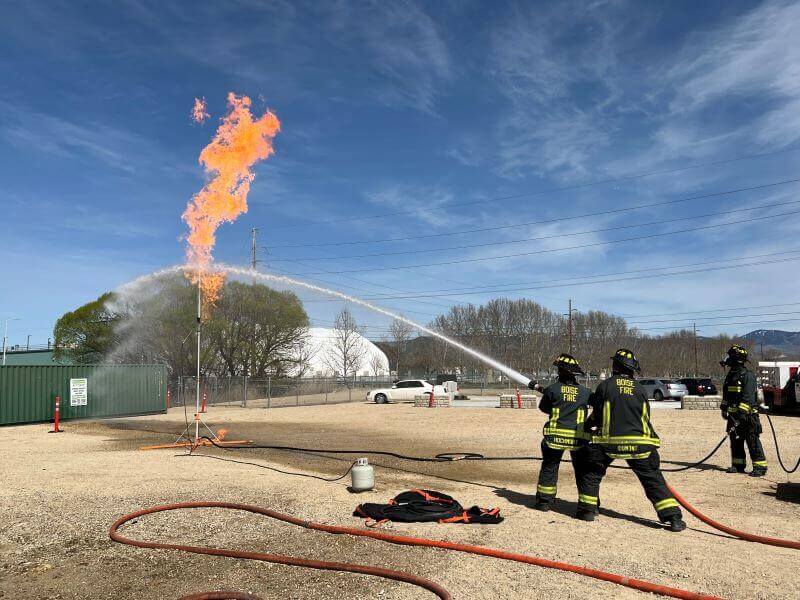 Boise Fire Department hazmat fire
