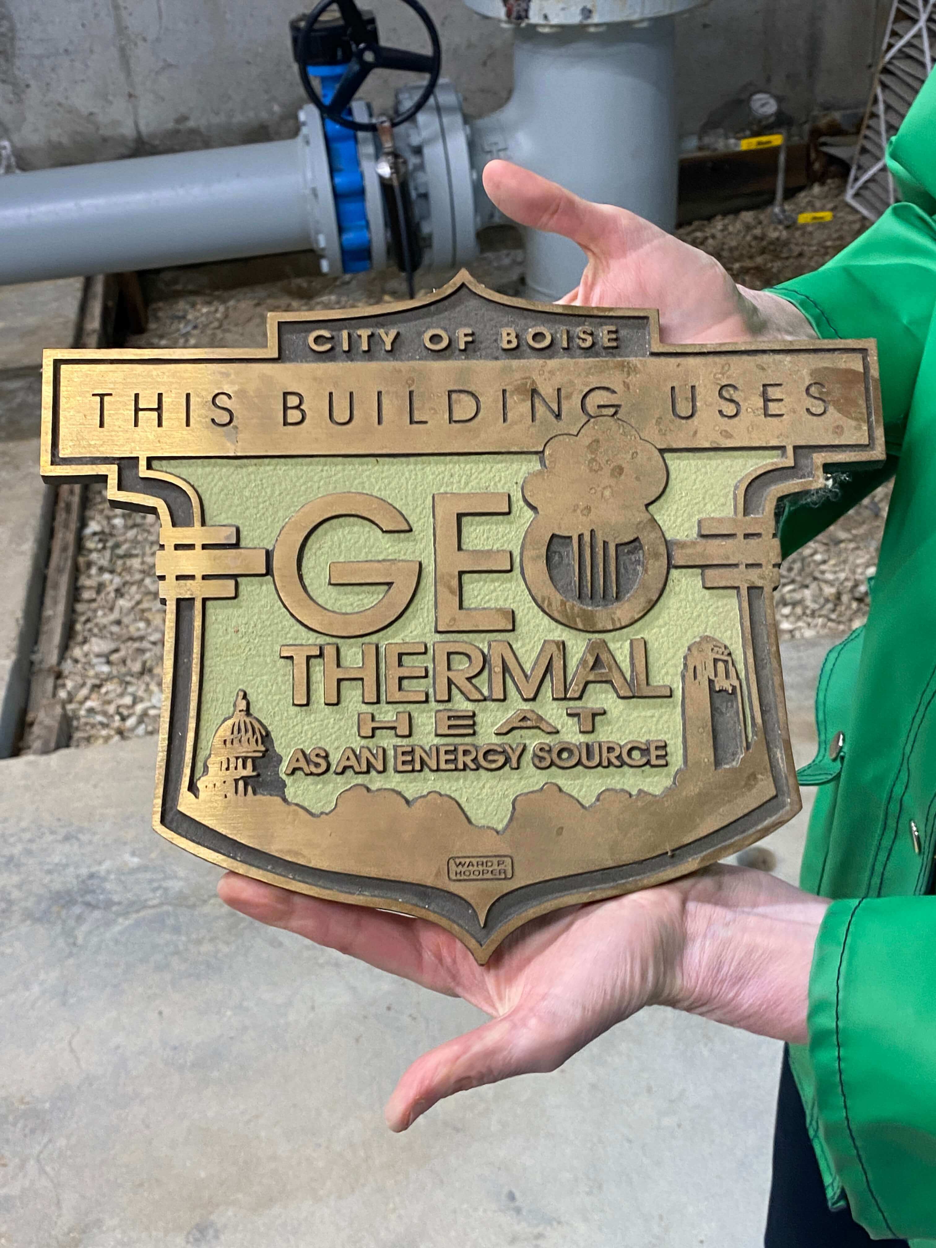 Boise Geothermal Plaque