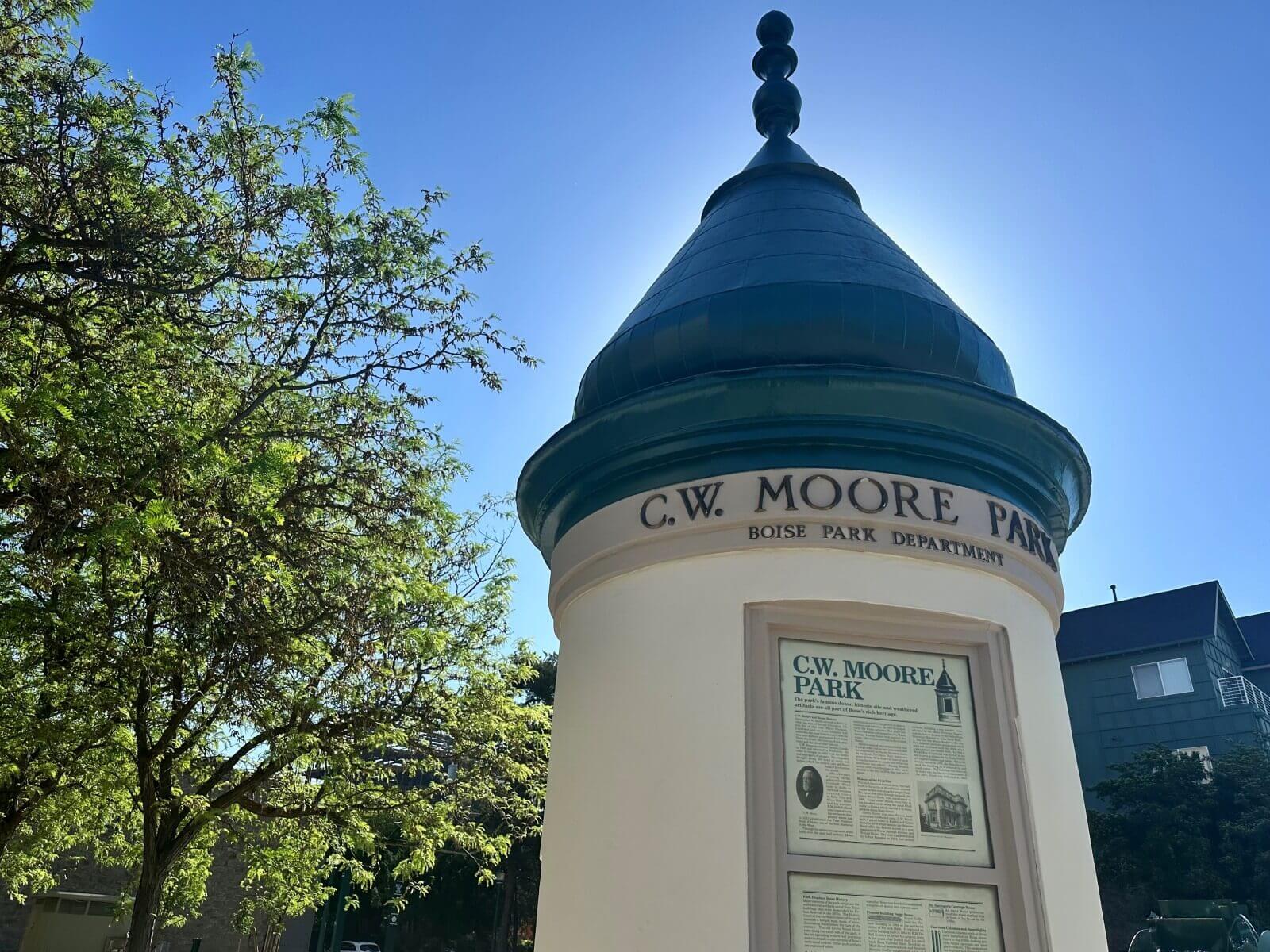 C.W. Moore Park Spire in Downtown Boise
