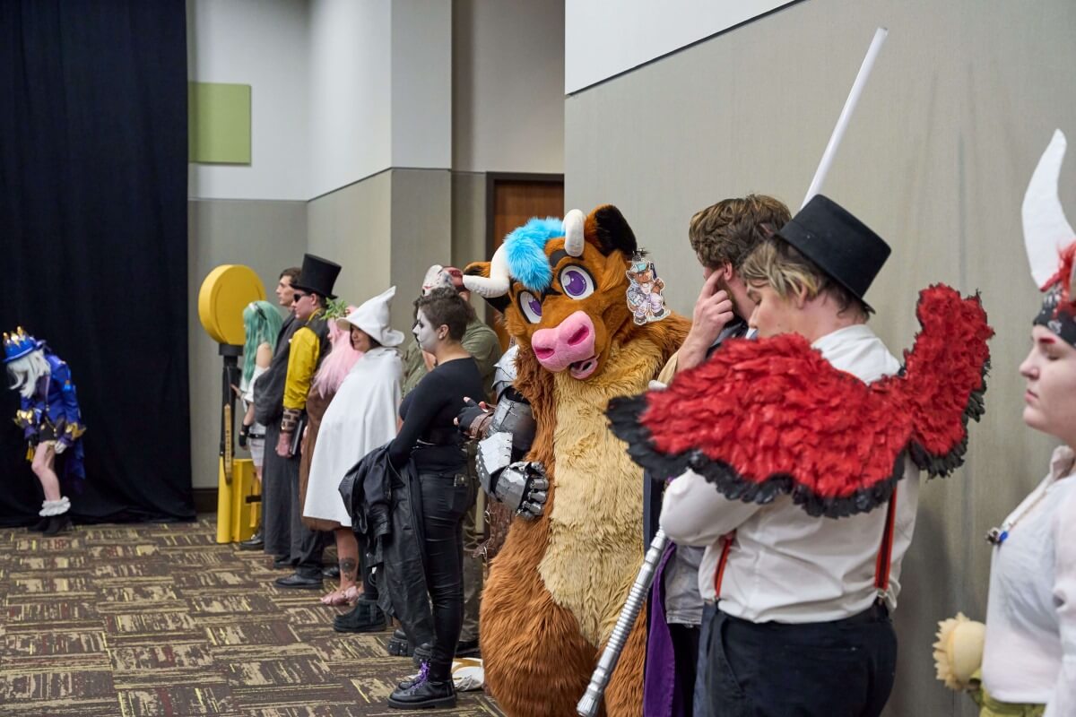 BCAF attendees indoors at Boise Centre.