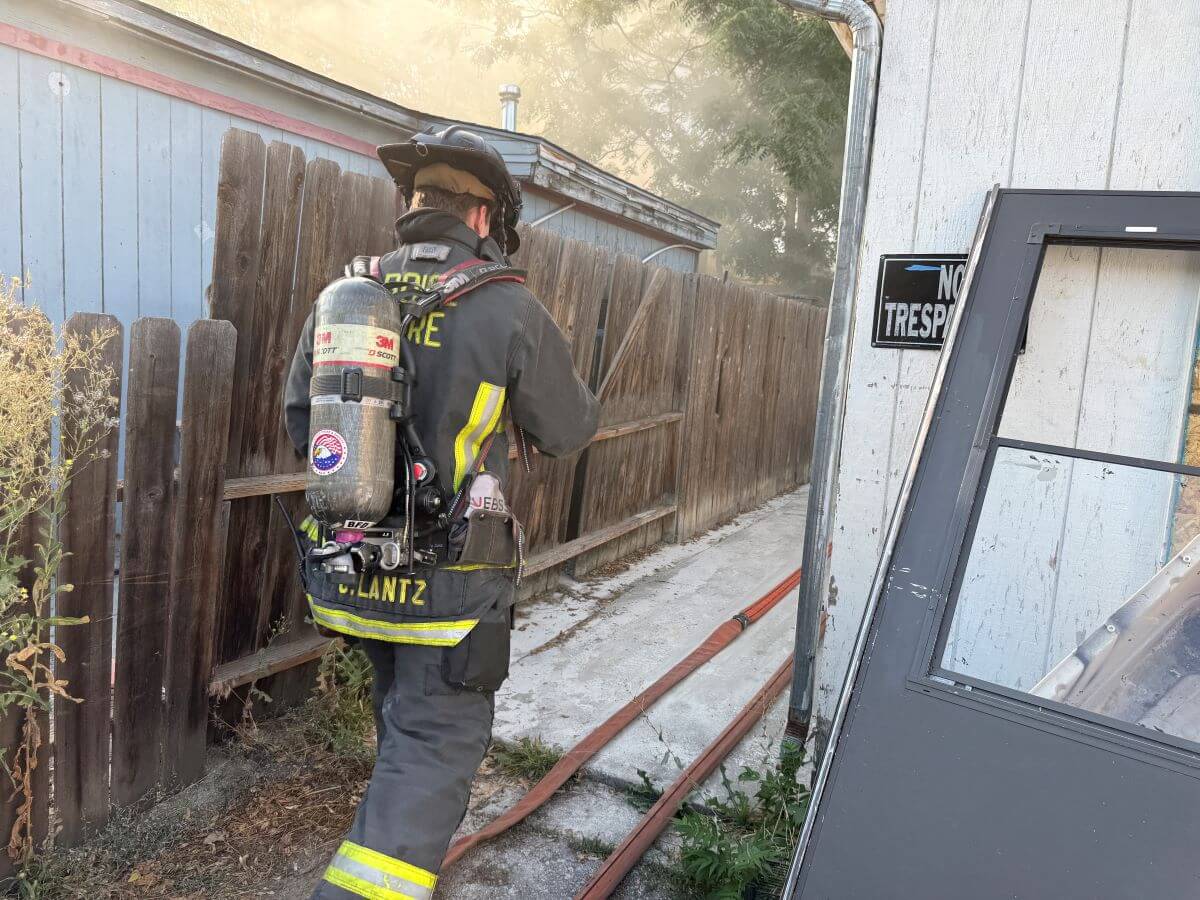 Acquired structures - behind house.