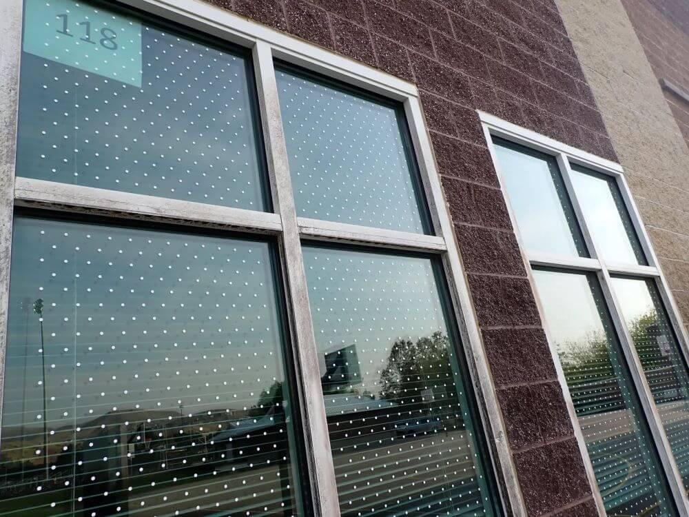 New windows for preventing bird collisions.