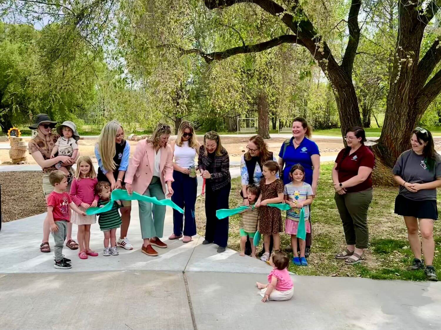Ribbon Cutting at Veterans Memorial Park.