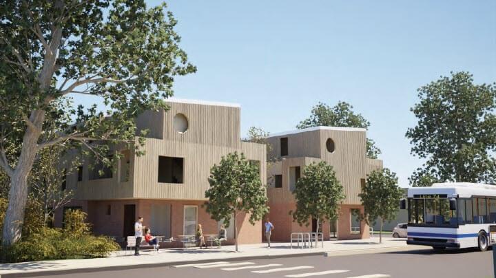 Artist Conception of West Bench Townhomes.