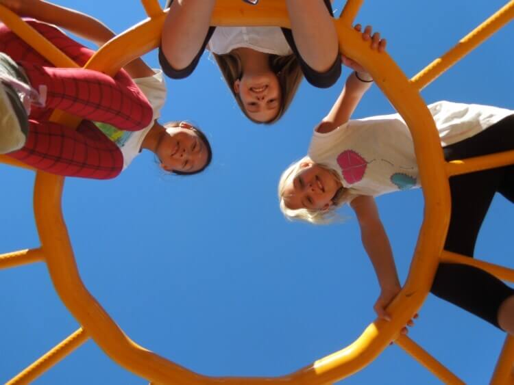 Kids on a playground