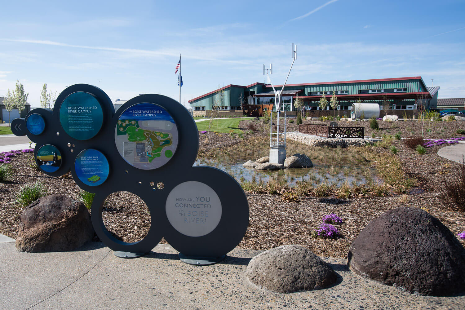 Outdoor exterior of Boise WaterShed facility