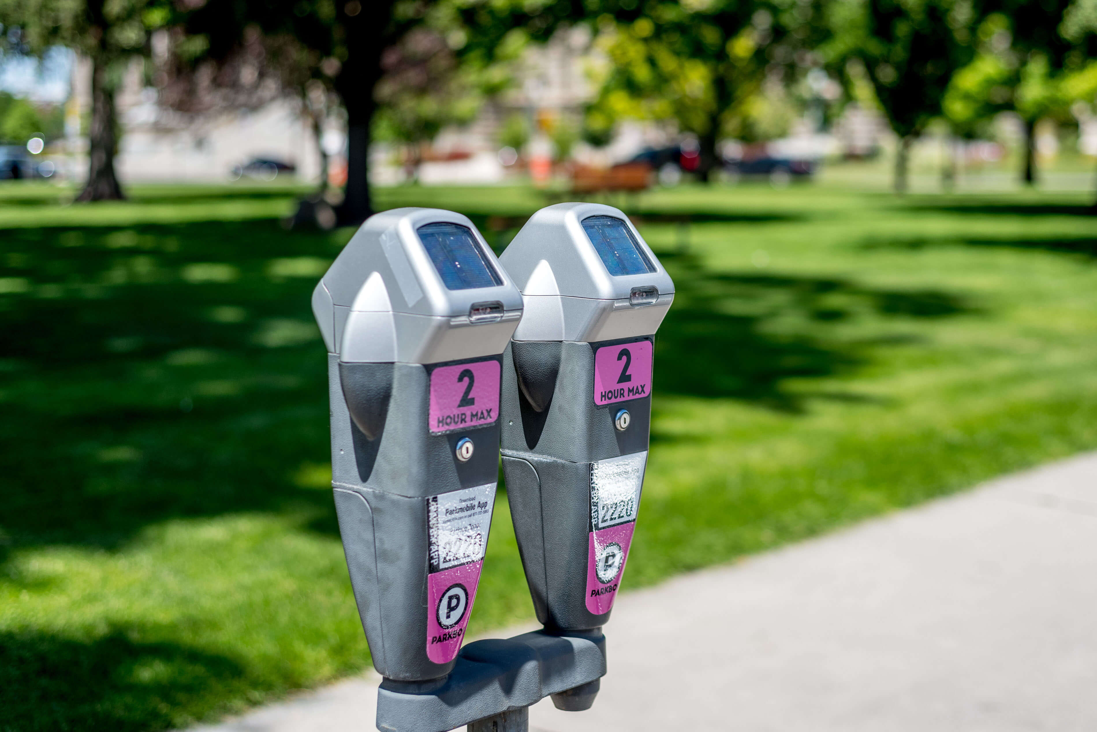 2 hour parking meter in downtown boise